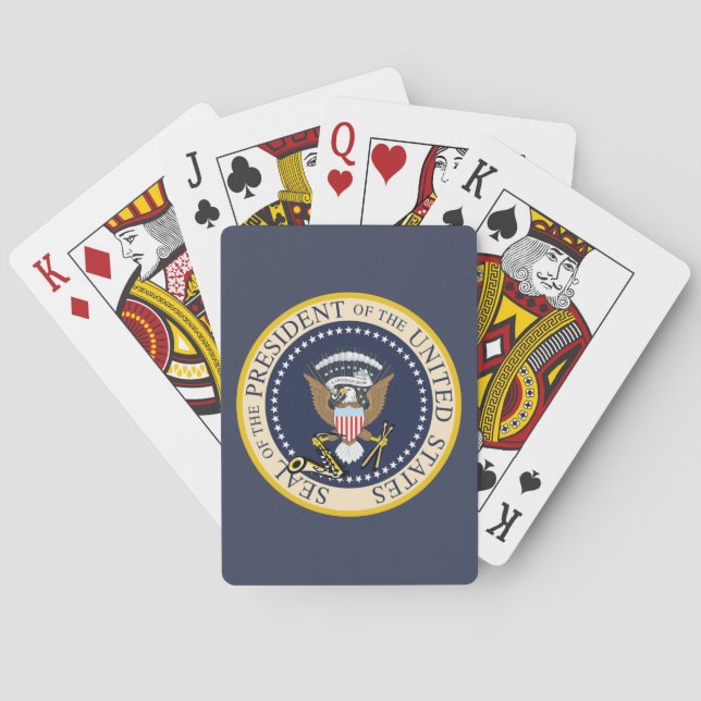 Jeu De Cartes Sceau présidentiel : Lecture de cartes (dos)