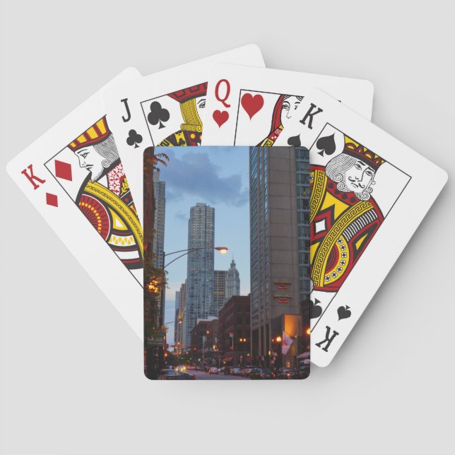 Jeu De Cartes Scène de Chicago Street (dos)