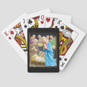 Jeu De Cartes Scène de la Nativité de Noël