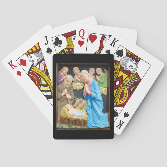Jeu De Cartes Scène de la Nativité de Noël (dos)