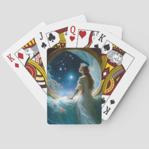 Jeu De Cartes Scène de nuit magique Imaginaire Art