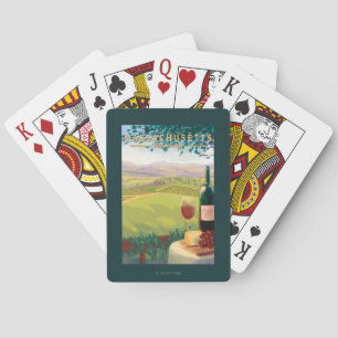 Jeu De Cartes Scène de pays de MassachusettsWine