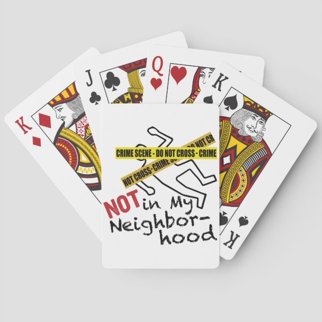 Jeu De Cartes Scène du crime (dos)