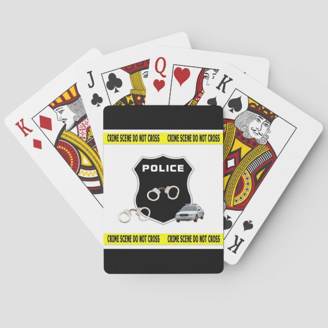 Jeu De Cartes Scène policière (dos)
