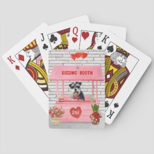 Jeu De Cartes Schnauzer Chien Valentine's Day Kissing Booth