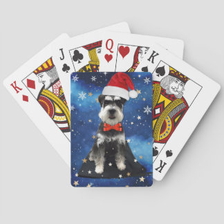Jeu De Cartes Schnauzer de Noël