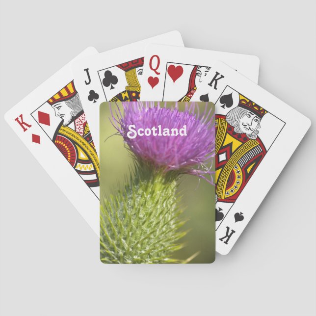 Jeu De Cartes Scotland Thistle (dos)