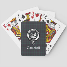 Jeu De Cartes Scottish Campbell Crest Badge & Tartan