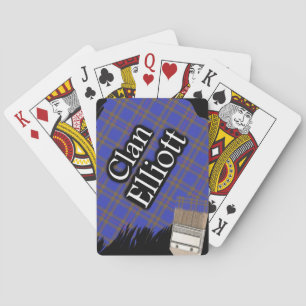 Jeu De Cartes Scottish Clan Elliott Tartan Paint Brush