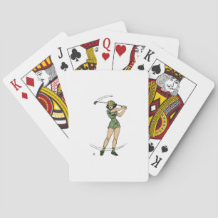 Jeu De Cartes Se réchauffer pour Golf Lady Golfer