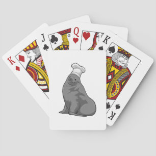 Jeu De Cartes Seal as Cook with Chef casquette