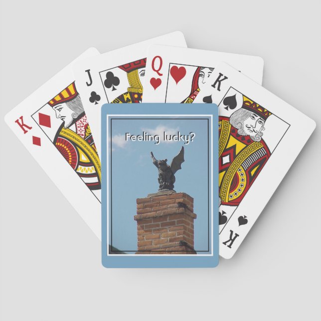Jeu De Cartes Sentiment Lucky Gothique Gargoyle Jouer des cartes (dos)
