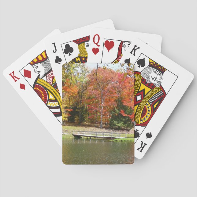 Jeu De Cartes Sept sources Pont d'automne III Paysage d'automne (dos)