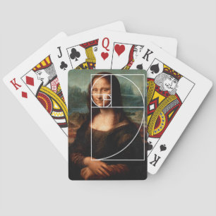 Jeu De Cartes Séquence Leonardo da Vinci Mona Lisa Fibonacci