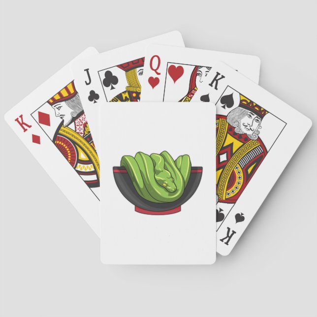 Jeu De Cartes Serpent avec bol de ramen (dos)