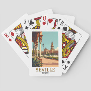 Jeu De Cartes Séville Rétro Espagne Andalousie Architecture