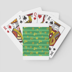 Jeu De Cartes shamrock d'or st patrick