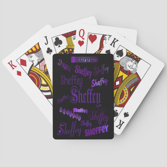 Jeu De Cartes Sheffey Purple (dos)
