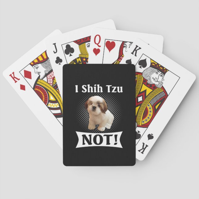 Jeu De Cartes Shih Tzu Aimer Cute Funny Shih Tzu (dos)
