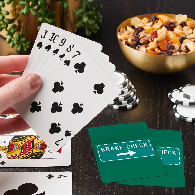 Jeu De Cartes Signal routier de contrôle de freinage avec flèche (Créateur téléchargé)