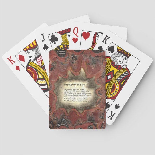 Jeu De Cartes Signes De La Terre (dos)