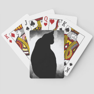 Jeu De Cartes Silhouette de chat noir
