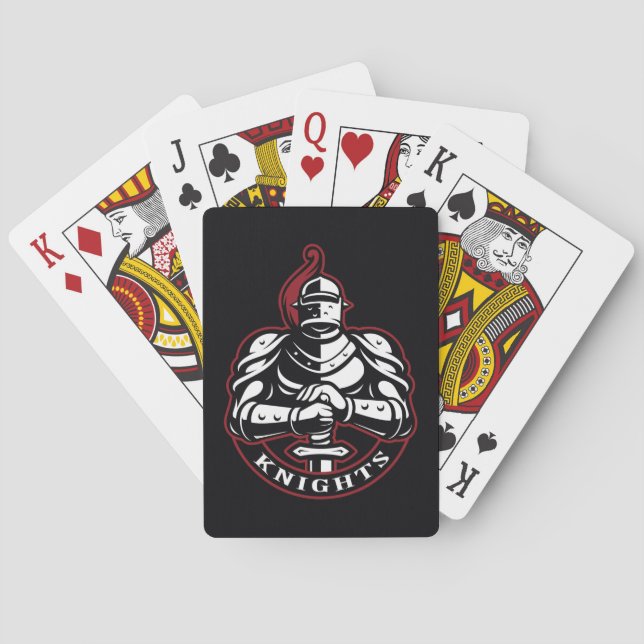 Jeu De Cartes Silhouette des Chevaliers (dos)