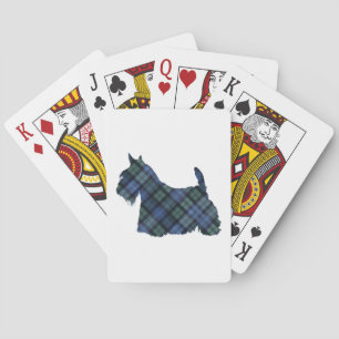 Jeu De Cartes Silhouette du tartan du terrier écossais