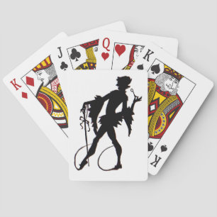Jeu De Cartes Silhouette magicienne des années 1920