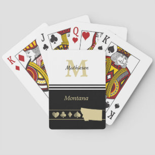 Jeu De Cartes Silhouette Monogram Gold Montana