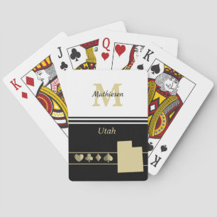 Jeu De Cartes Silhouette Monogram Gold Utah