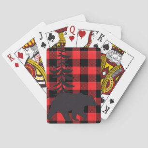 Jeu De Cartes Silhouette rouge à oreille noire
