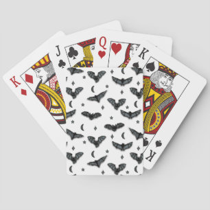 Jeu De Cartes Silhouettes de chauve-souris Jouer aux cartes