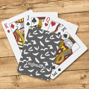 Jeu De Cartes Silhouettes de chauve-souris Motif Jouer aux carte