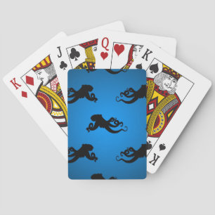 Jeu De Cartes Silhouettes de pieuvre nageant