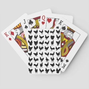 Jeu De Cartes Silhouettes de poulet