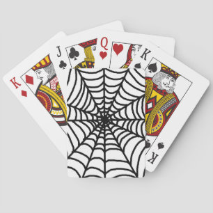Jeu De Cartes Simple Black white Spider Web