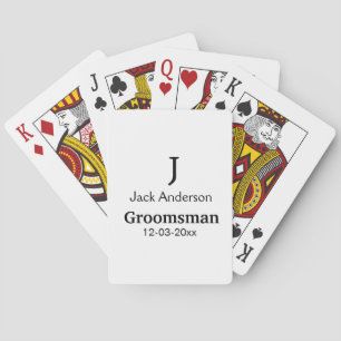 Jeu De Cartes SIMPLE MINIMAL ajouter votre nom toiletteur person