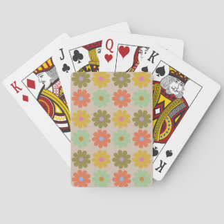 Jeu De Cartes Simple Pastel Vintage Flower Pattern
