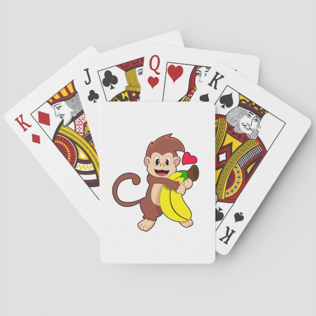 Jeu De Cartes Singe à la banane (dos)