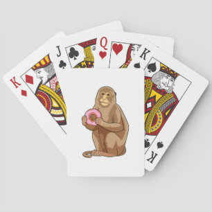 Jeu De Cartes Singe avec Donut