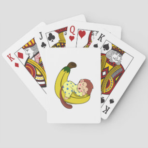 Jeu De Cartes Singe dormant dans le pyjama