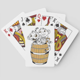 Jeu De Cartes Singe tribal de dessin animé