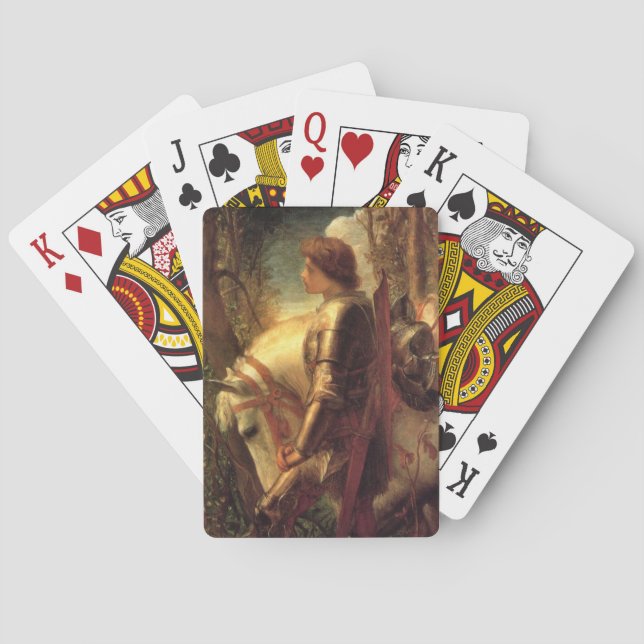 Jeu De Cartes Sir Galahad (par George Frederick Watts) (dos)