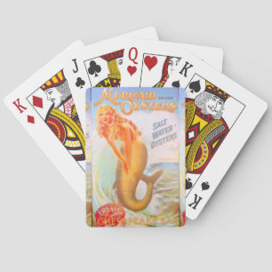 Jeu De Cartes sirènes d'or jouant aux cartes
