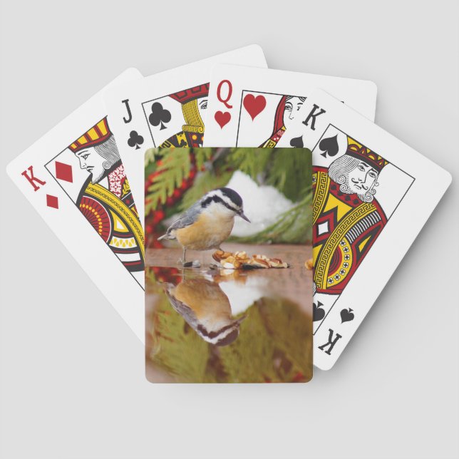 Jeu De Cartes Sittelle à gorge rouge (dos)