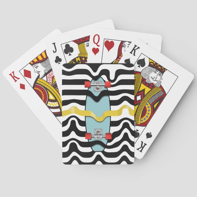 Jeu De Cartes skateboard des années 70 (dos)