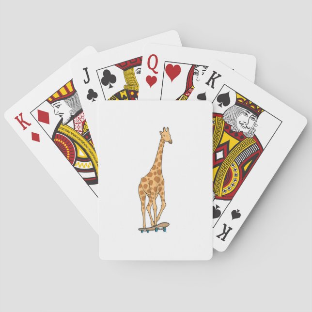 Jeu De Cartes Skateboard girafe (dos)