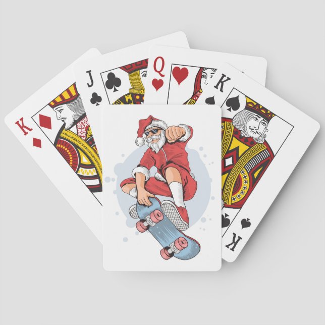Jeu De Cartes Skateboard Skateboard Snowman (dos)