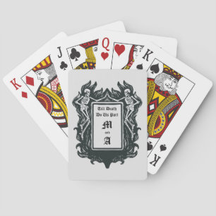 Jeu De Cartes Skeleton gothique Aimer jusqu'à la mort Faisons-no